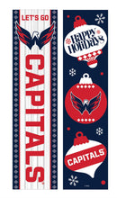 46" Double Sided Leaner, Washington Capitals, Christmas
