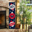 46" Double Sided Leaner, Washington Capitals, Christmas