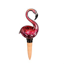 Tropical Oasis Art Glass Flamingo Watering Globe with Terracotta Spike, 12 Piece Total CDU