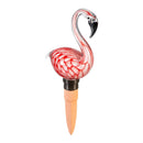 Tropical Oasis Art Glass Flamingo Watering Globe with Terracotta Spike, 12 Piece Total CDU