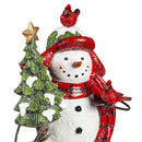 Snowman Friends With Cardinals Statue, 2 ASST