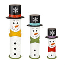 Snowmen Trio Statue, SET OF 3