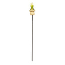 Cottage Garden Stake, Friendly Frog Plant Pick with Display Bucket, 15"H