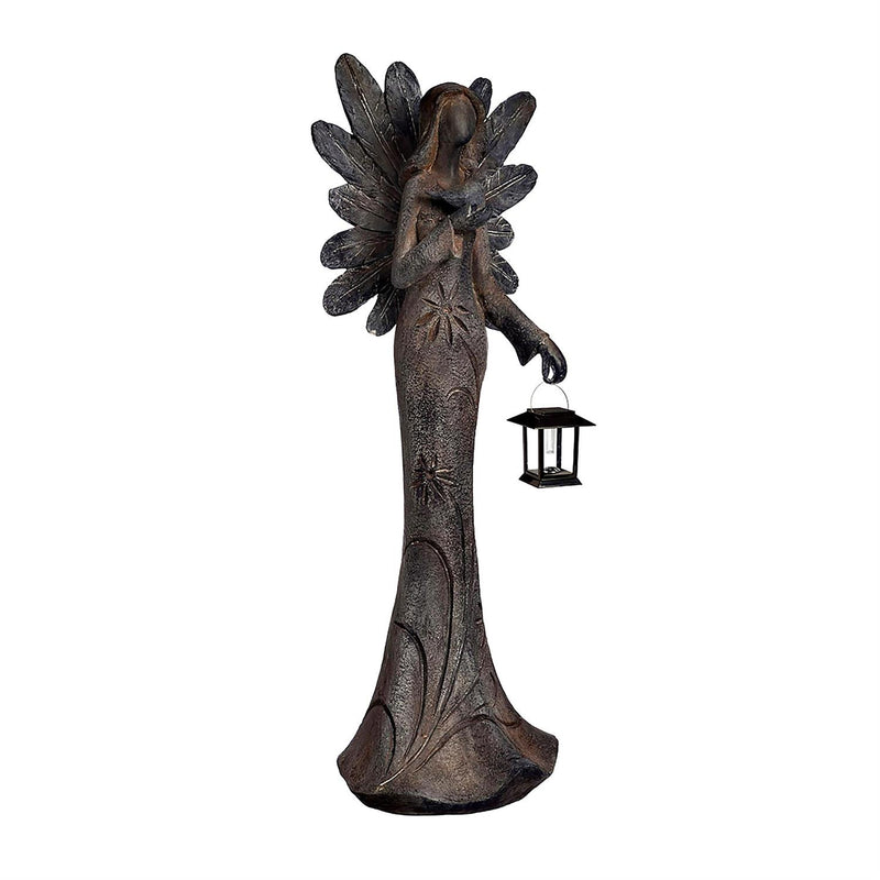 Angel Statue with Solar Lantern