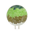 10" Mosaic Glass Gazing Ball, Bamboo Stalks