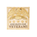 Memorial Veterans Square Garden Stone With Icons