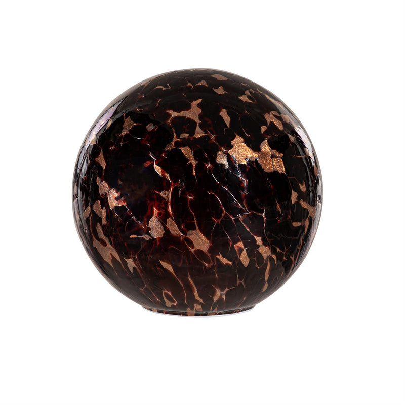 Cheetah LED Art Glass Gazing Ball, 8"