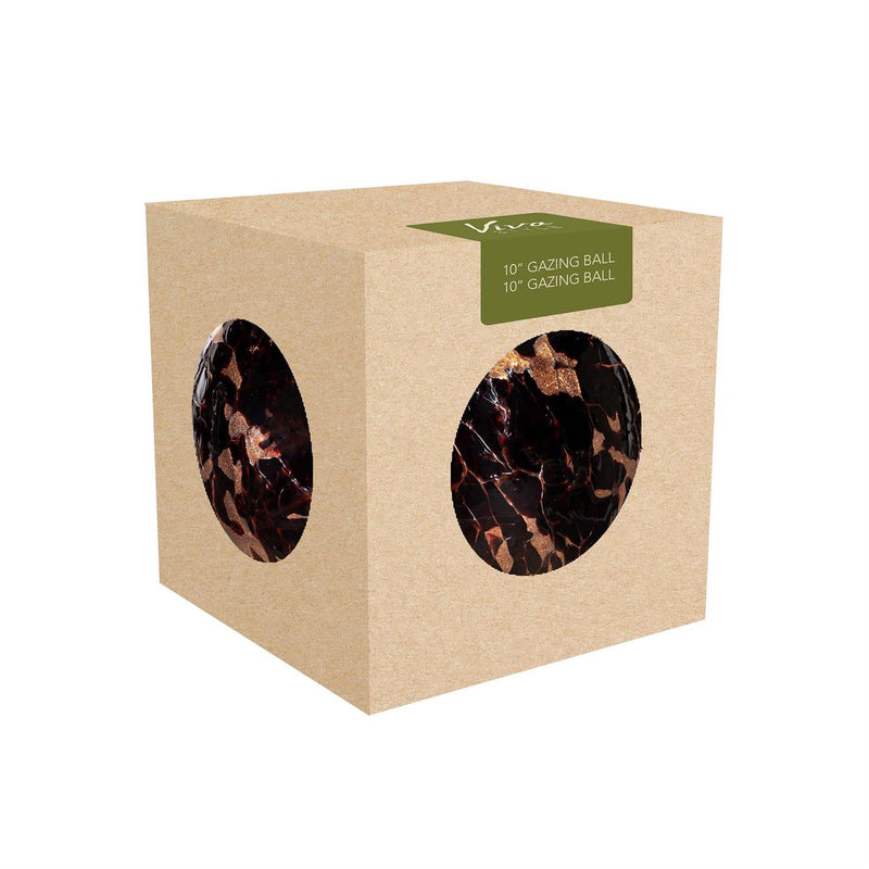 10" LED Art Glass Gazing Ball, Cheena