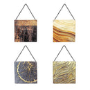 6x6 Hanging Textured Metal Decor