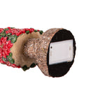 LED Poinsettia Christmas Trees On Base Statue, Set of 2,84g5337