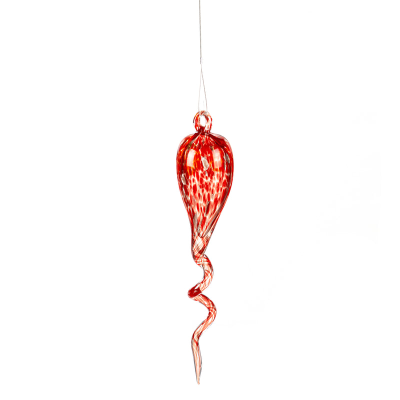Hanging Art Glass Swirl Garden Decor, Set of 3,84g5349