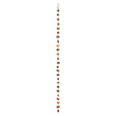 Amber Metal and Glass Rain Chain, 70"H
