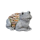 Stone Like Frog & Turtle Statue., 6"H
