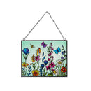 Floral Stained Glass Wall Decor, 8" L x 10" H