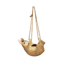 Rabbit Hanging Planter with Jute