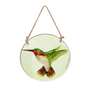 Cottage Garden Suncatcher, Round Hand-painted, 4.5", CDU