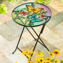 Butterfly Glass Sidetable