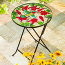 Hummingbird Glass Sidetable