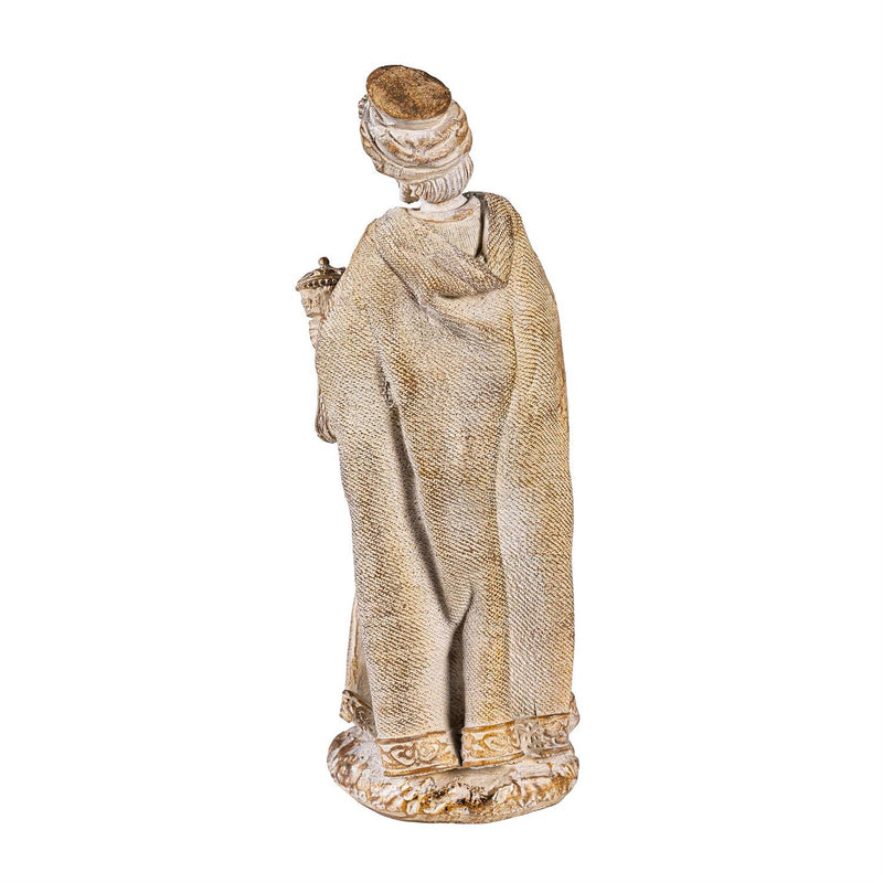 Nativity Garden Statue, Resin Statue, Gilded Nativity, 9"H, Set of 10