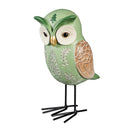 Shades of Emerald Garden Statue, Resin Statue, Owl, 8"H, Asst of 2