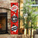 46" Double Sided Leaner, University of Georgia, Christmas