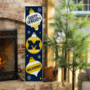 46" Double Sided Leaner, University Of Michigan, Christmas