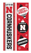 University of Nebraska 46" Double Sided Leaner, Christmas