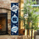 University of North Carolina 46" Double Sided Leaner, Christmas