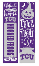 46" Double Sided Leaner, Texas Christian University, Halloween
