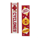 46" Double Sided Leaner, Iowa State University, Christmas