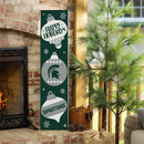 46" Double Sided Leaner, Michigan State University, Christmas