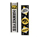 46" Double Sided Leaner, University of Iowa, Christmas