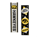 46" Double Sided Leaner, University of Iowa, Christmas