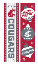 46" Double Sided Leaner, Washington State University, Christmas