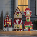 30" Nutcracker Wooden Porch Leaner with LED Lights