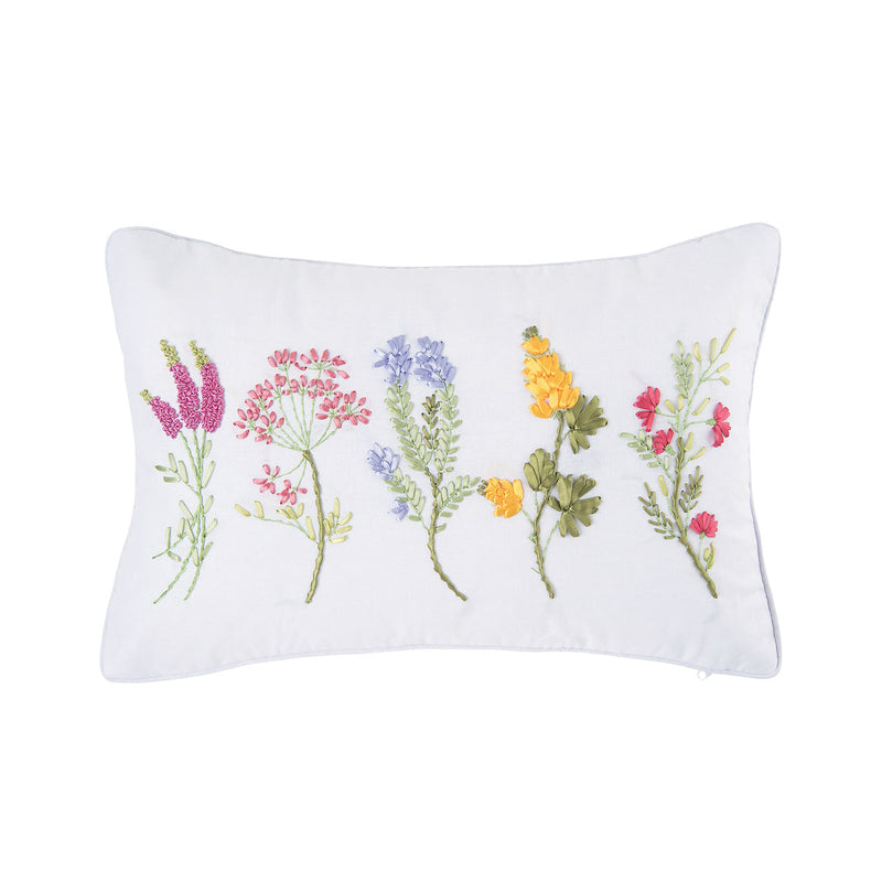 Botanical Ribbon Pillow