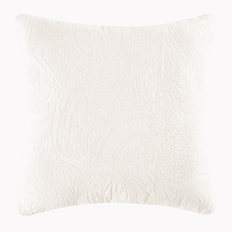 White Shell Matelasse Euro Sham