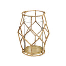 Bamboo and Glass Lanterns, Set of 2