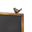 Table Top Chalkboard with Bird Decor
