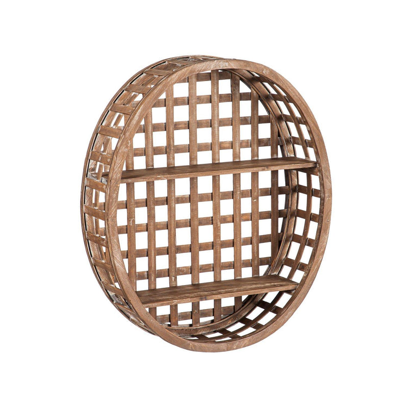 Woven Oval Wall Shelf