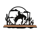 Collapsible Wall Shelf with Laser cut Motif, Wild West