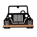 Collapsible Wall Shelf with Laser cut Motif, Truck