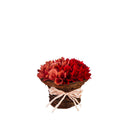 Woodchip Ombre Floral Rattan Basket Table Décor