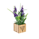 Spring Blooms in LED Wooden Pot