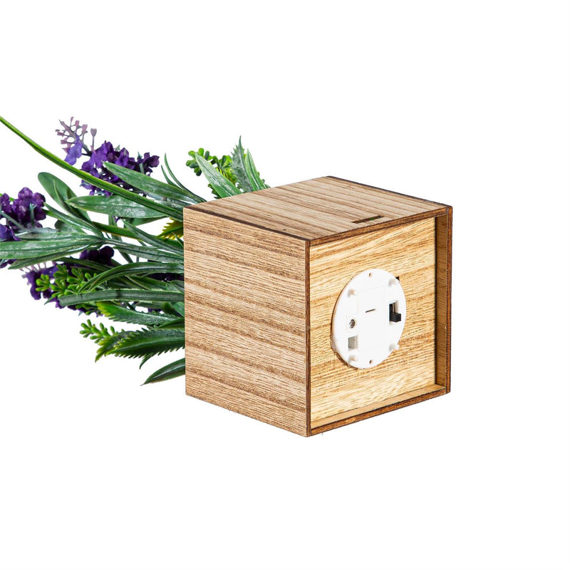Spring Blooms in LED Wooden Pot