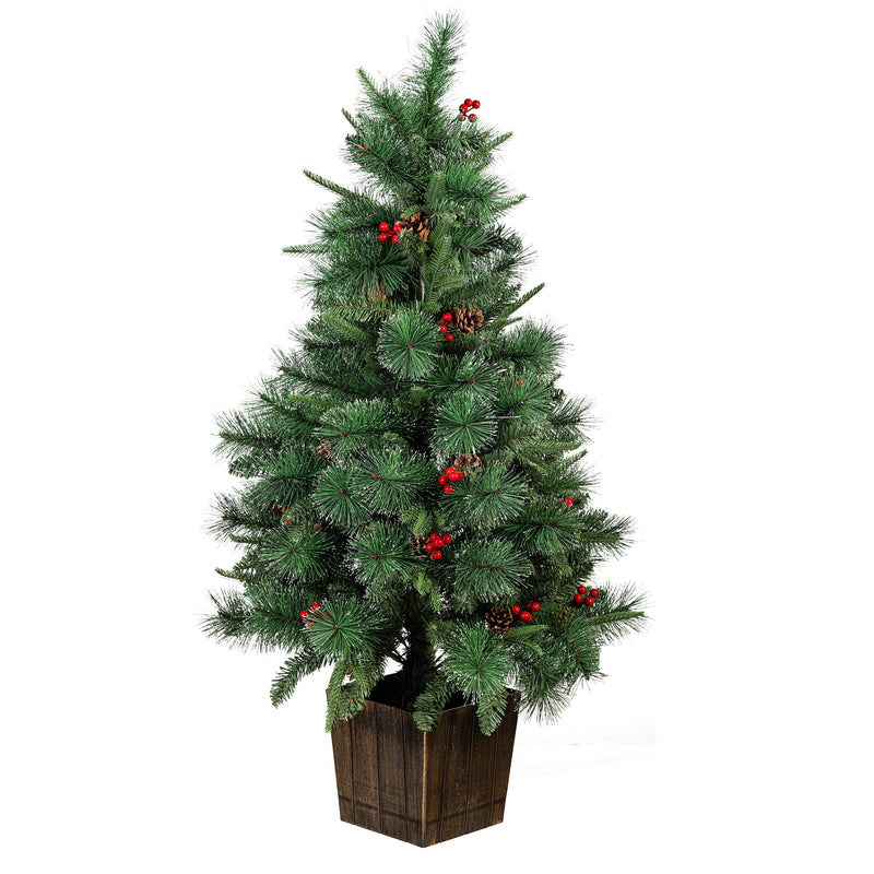 Woodland Storybook Tree Artificial Pine Cone and Berry, 48"H