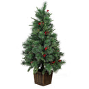 Woodland Storybook Tree Artificial Pine Cone and Berry, 48"H