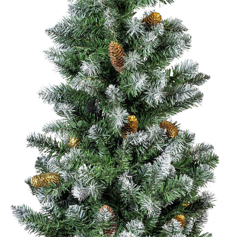 Shades of Green Tree Artificial LED Pine Cone in Pot, 47"H