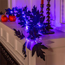 Halloween Maple LED Color Changing Garland, 72"L