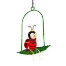 Pollinator Garden Outdoor Hanging Decor, Metal, Swinging Garden Friend, Asst of 4